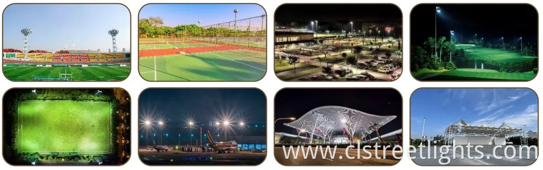 600W 1200W High Power Narrow Beam Angle Floodlight Waterproof IP65 Dimmable Power Adjustable Motion Sensor LED High Mast Light Stadium Light LED Flood Light